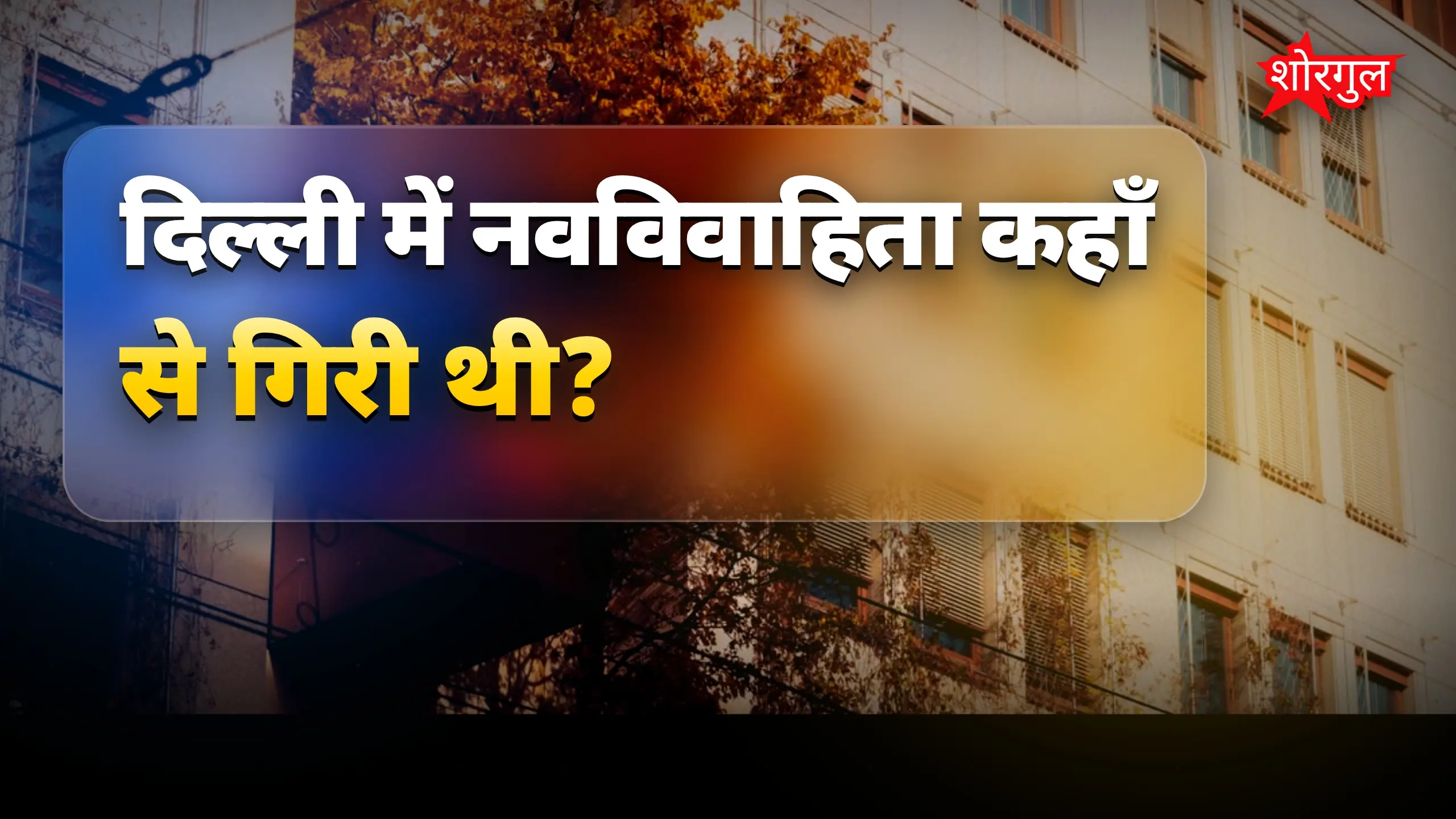 नवविवाहिता की तीसरी मंजिल से गिरकर मौत, हत्या का शक