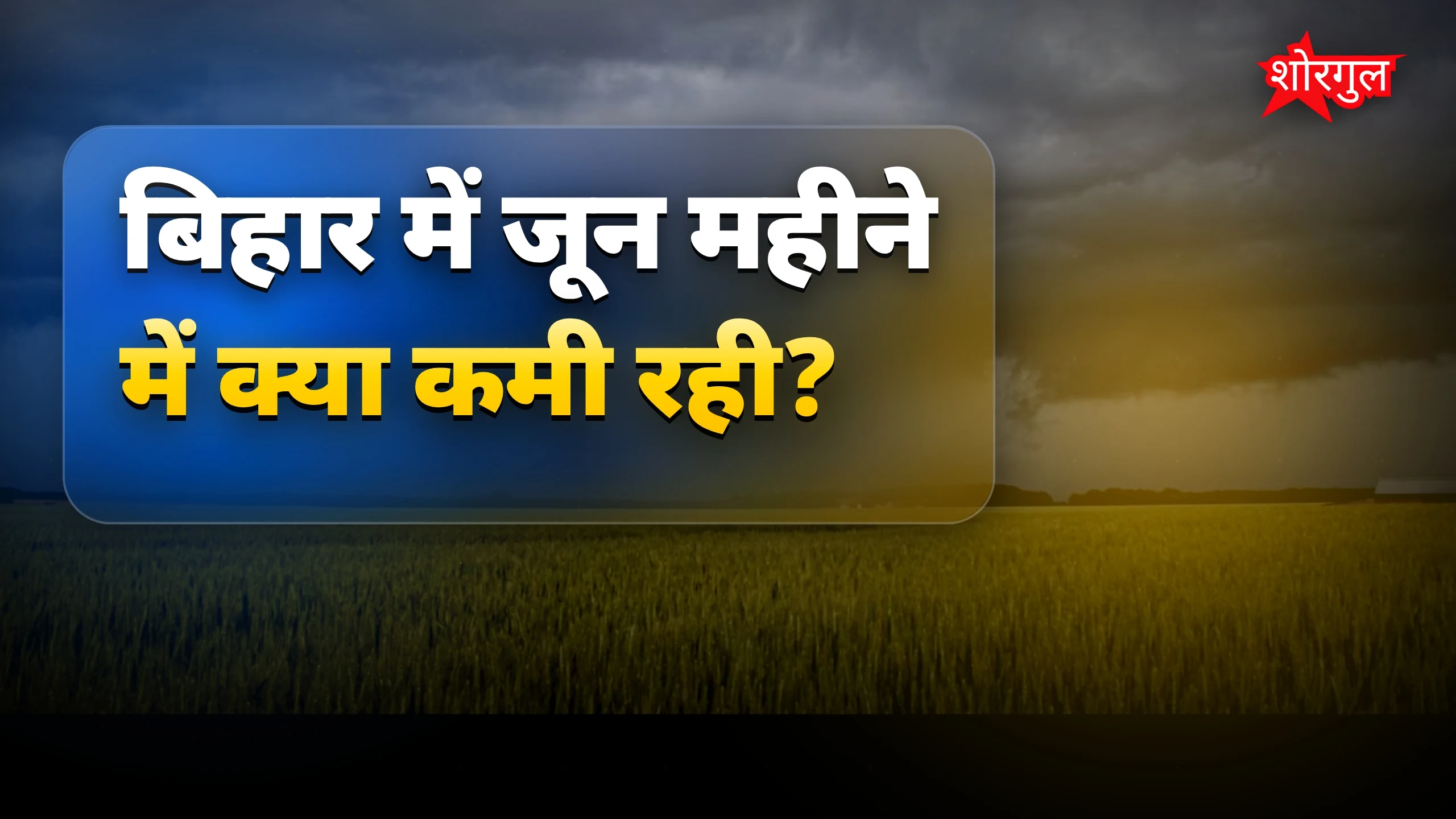 जून में बारिश कम, 5 जुलाई तक धान की खेती के लिए बारिश का अलर्ट